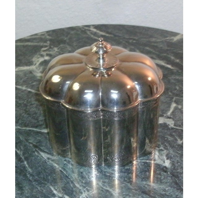 1994 Godinger SIlver Plated Velvet Lined Trinket Box