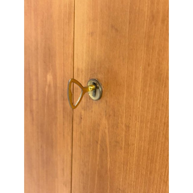 Brown Mid-Century Wardrobe in Wood For Sale - Image 8 of 11