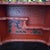 Early 20th Century Japanese Red Lacquer Kamakura-Bori Writing Desk and Chair Set Beautiful Floral Motif For Sale - Image 6 of 18