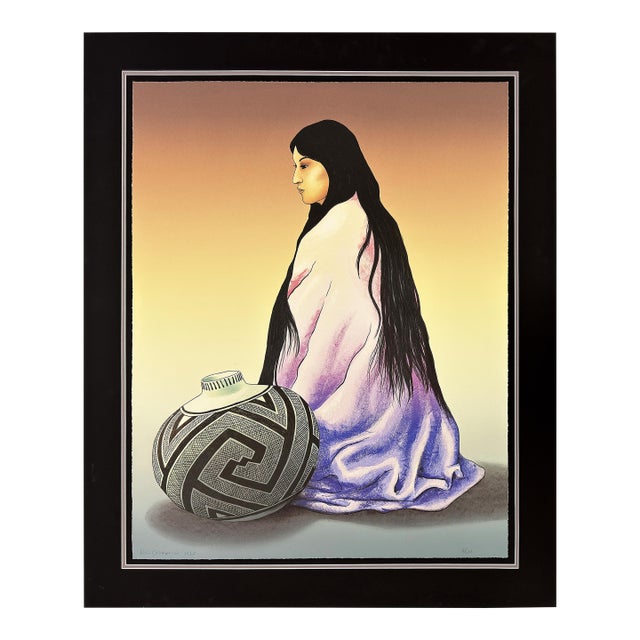 r.c. Gorman, Alma, Large Hand Signed Lithograph, Edition of 200, Framed, 1985 For Sale