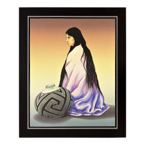 r.c. Gorman, Alma, Large Hand Signed Lithograph, Edition of 200, Framed, 1985