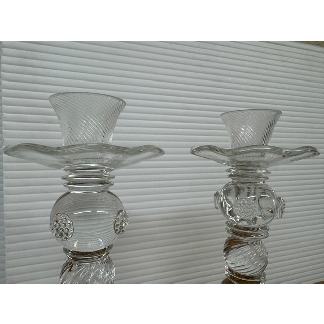 Transparent Juliska Berry Candlestick Holders, Pair For Sale - Image 8 of 12