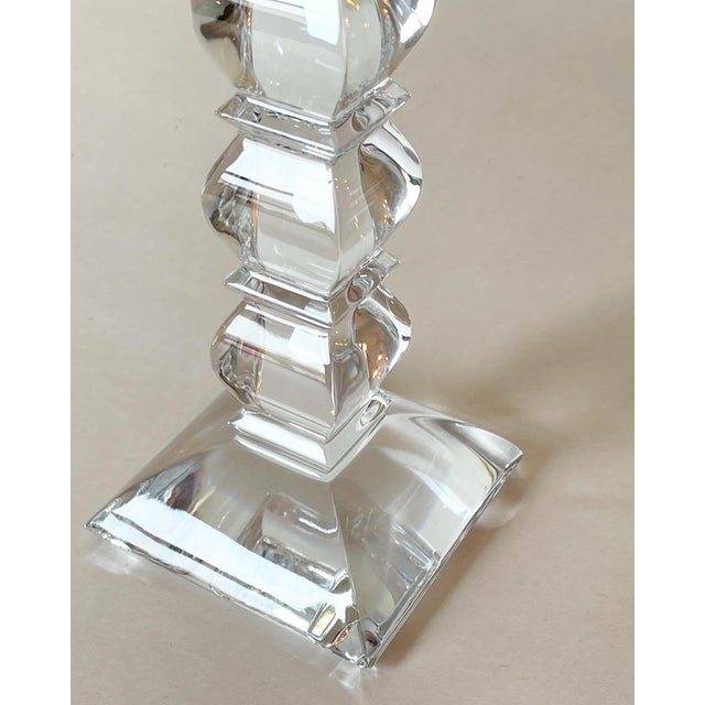 Sziqiqi Crystal Pillar Candle Holder Set Of 3, Clear Glass Candlestick Holders Tealight Candle Stand Candlelight Dinner Table Centerpiece For Wedding