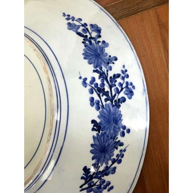 A Massive Antique Japanese Arita Porcelain Plate by Kajiwara Kiln For Sale - Image 13 of 16