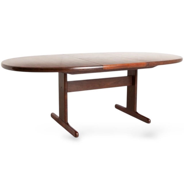 Mid-Century Modern Danish Rosewood Extending Dining Table by Skovby, 1980s For Sale - Image 6 of 10