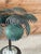 Vintage Verdigris Metal Palm Tree Sculpture in Classical Urn For Sale - Image 4 of 11