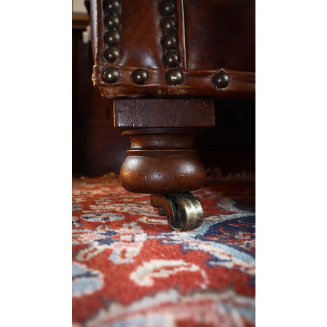 Ardingly Cigar Club Armchair in Antique Whisky Leather by Timothy Oulton, 2010s For Sale - Image 4 of 18