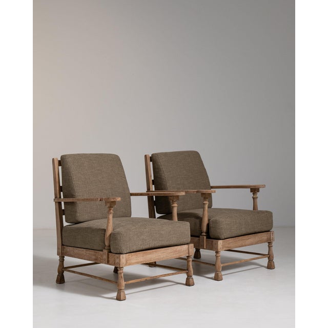 19th Century France Mid-century Modern Tan Wood Armchair For Sale - Image 9 of 11