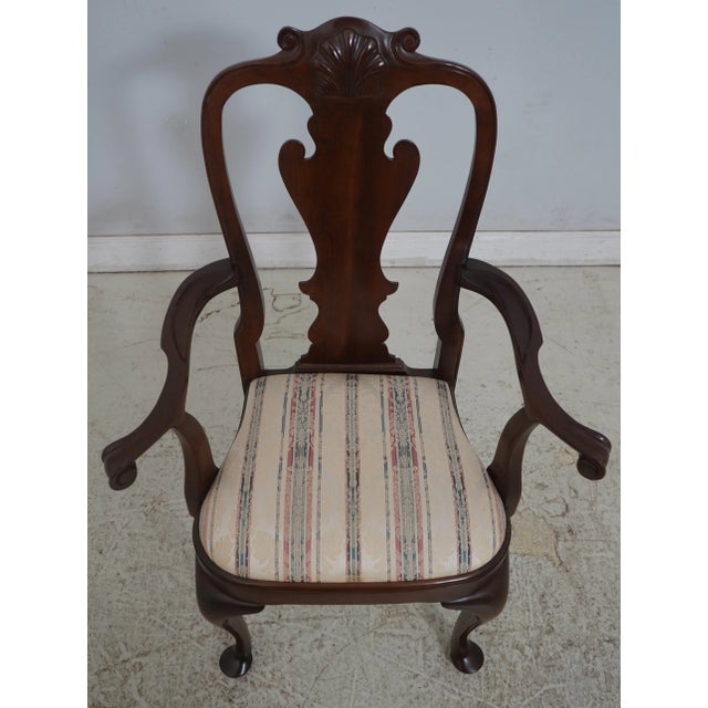 Age: C.1989 Details: Finish no.4 Renaissance Fine Carved Details Cherry High Quality Construction Queen Anne Legs & Pad...