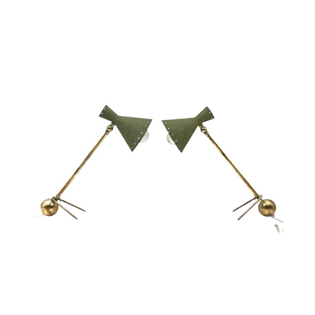 1950s Mid-Century Modern Table Lamps, Attrib. To Stilnovo Milano Italy - Set of 2 For Sale - Image 6 of 13