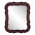 Antique Traditional Mahogany Carved Scalloped Wall Mirror For Sale