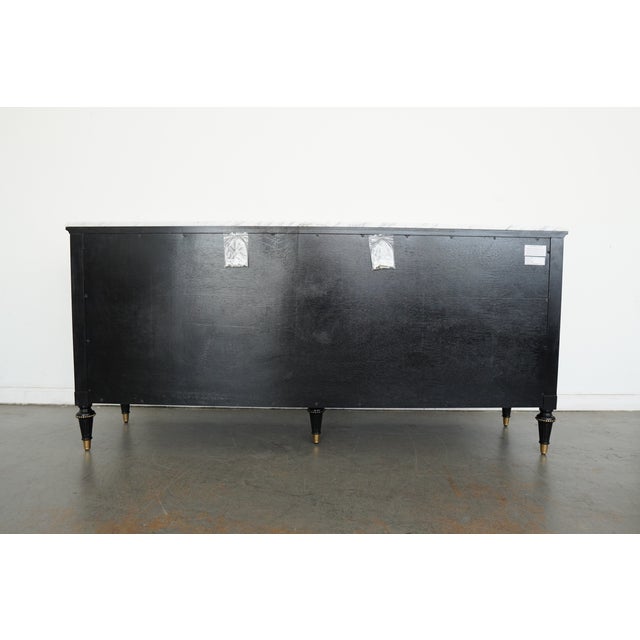 This Regency bow front dresser draws inspiration from neoclassical antiques, featuring an elegant silhouette defined by...