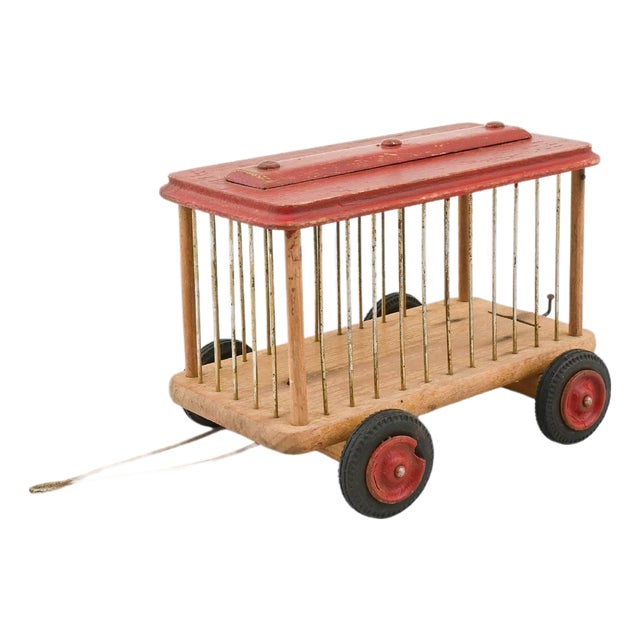 20th Century French Wooden Toy Car For Sale