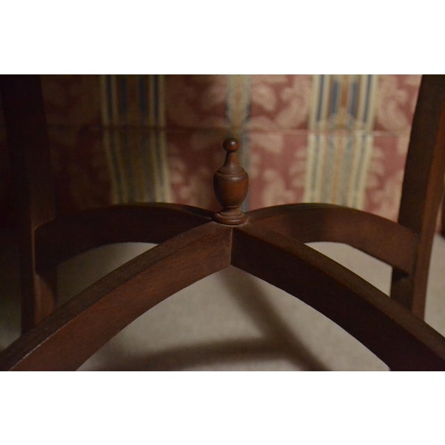 Antique French Provincial Side/End Table Louis XV Style Diamond Marquetry Walnut For Sale - Image 13 of 13