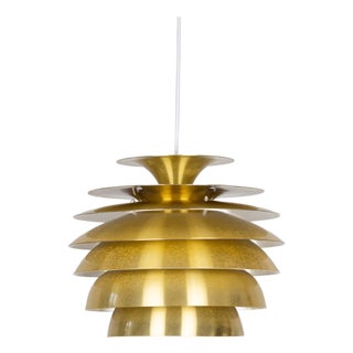 Vintage Pendant Lamp by Bent Karlby for Lyfa, Denmark, 1970s For Sale