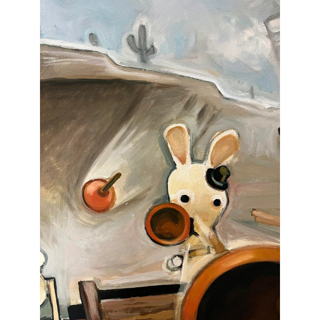 Camel 2008 Original Surrealist Oil Painting by Palmer Saylor III, Framed For Sale - Image 8 of 9