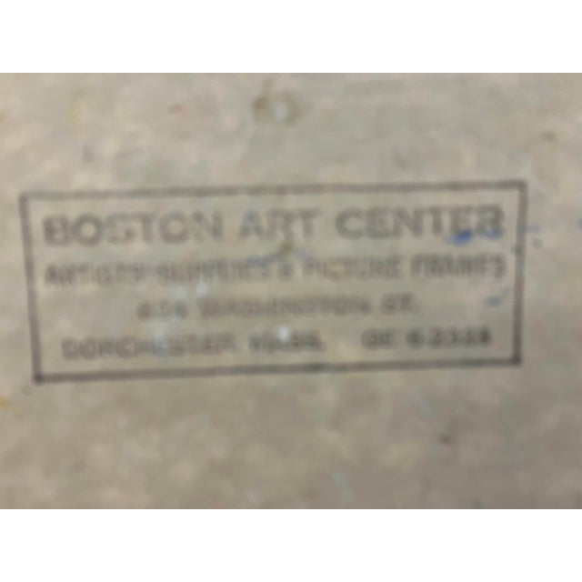 Mid Century Painting Signed Burnett For Sale - Image 4 of 4