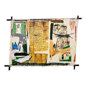 Jean Michel Basquiat Estate Offset Lithograph Pop Art Print " Jawbone of an Ass " 1982