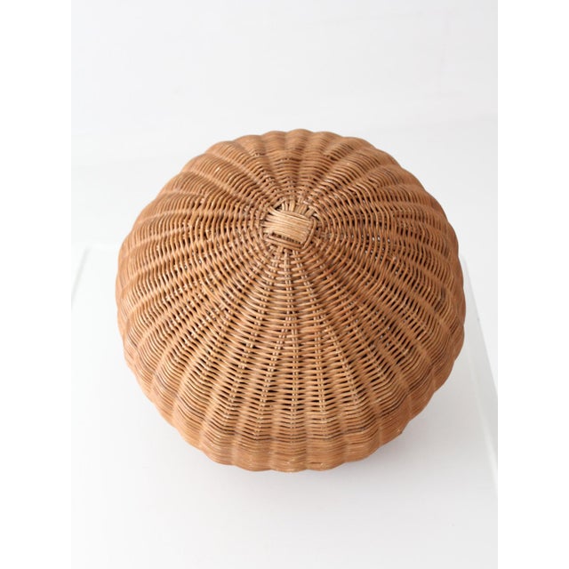 Vintage Wicker Orb Sculpture For Sale - Image 13 of 15