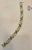 Metal 18 Karat Yellow Gold 30 Grams With Green and Blue Enamel Bracelet, 8 Inch Long For Sale - Image 7 of 8
