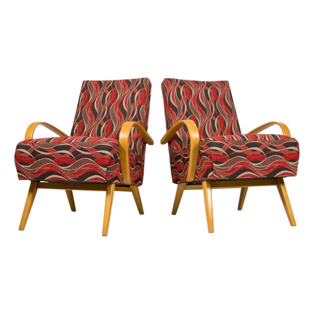 Armchairs by Jindrich Smidek, Former Czechoslovakia, 1960s, Set of 2 For Sale