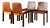 Italian Plywood Dining Chairs by Molteni, 1970s, Set of 4 For Sale