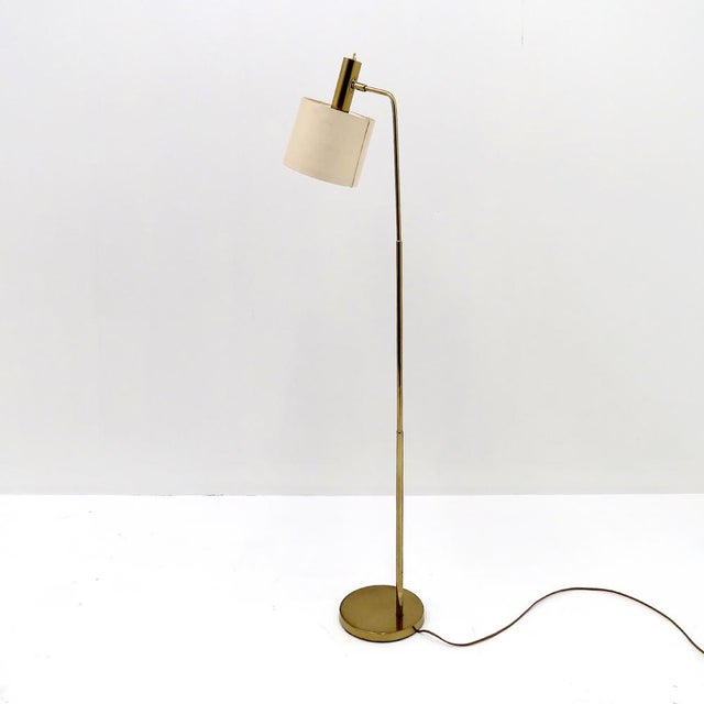 Bergboms Swedish Brass Floor Lamp “B-03” by Bergboms 1960 For Sale - Image 4 of 10