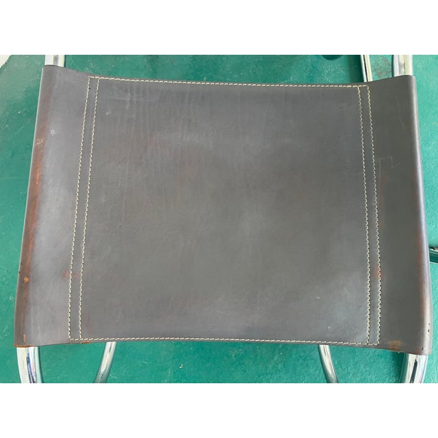 Gray Set of Iconic Mr10 Chairs, Originally Designed by Mies Van Der Rohe , Set of 4 For Sale - Image 8 of 18