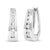 Fashioned in stunning 14k white gold, these beautiful hoop earrings feature 1/4ct of brilliant round cut diamonds in a...