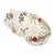 White Mid-Century Chinese Kutani-Style Reclining Cat Figurine 10.5" For Sale - Image 8 of 12