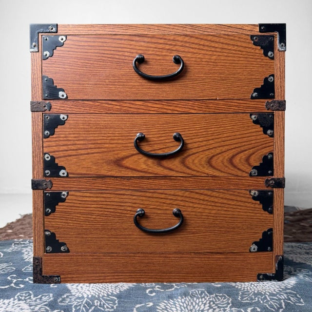 Small Vintage Japanese Chest of Drawers, 1970s For Sale - Image 9 of 9