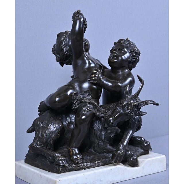 After Clodion, The Childhood of Bacchus, Late 19th Century, Bronze For Sale - Image 10 of 18