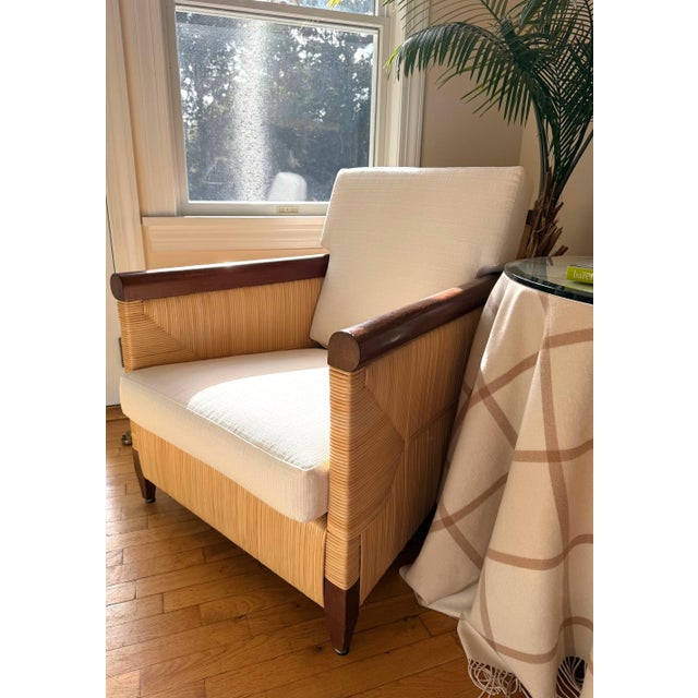 Vintage Coastal Lounge Chair, Designed by John Hutton for Donghia Designed by John Hutton, this Coastal Vintage Lounge...