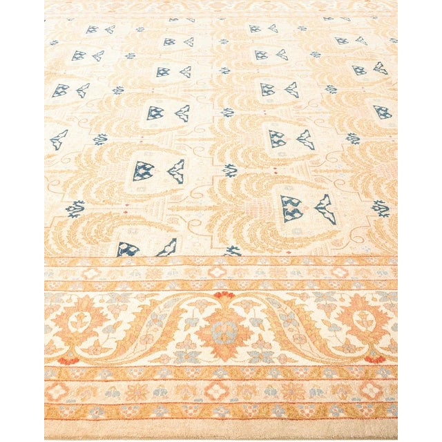 Solo Rugs Mogul, One-of-a-Kind Hand-Knotted Area Rug in Ivory, 10' 2" x 14' 5" For Sale - Image 4 of 8