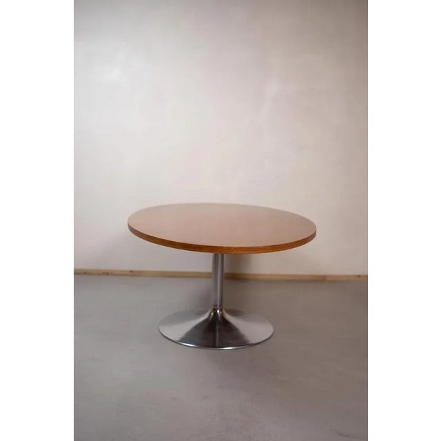 Wood Vintage Coffee Table in Teak and Metal For Sale - Image 7 of 7