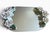 Beautiful vintage Studio Silversmiths mirrored vanity tray featuring an elaborate arrangement of dimensional white...