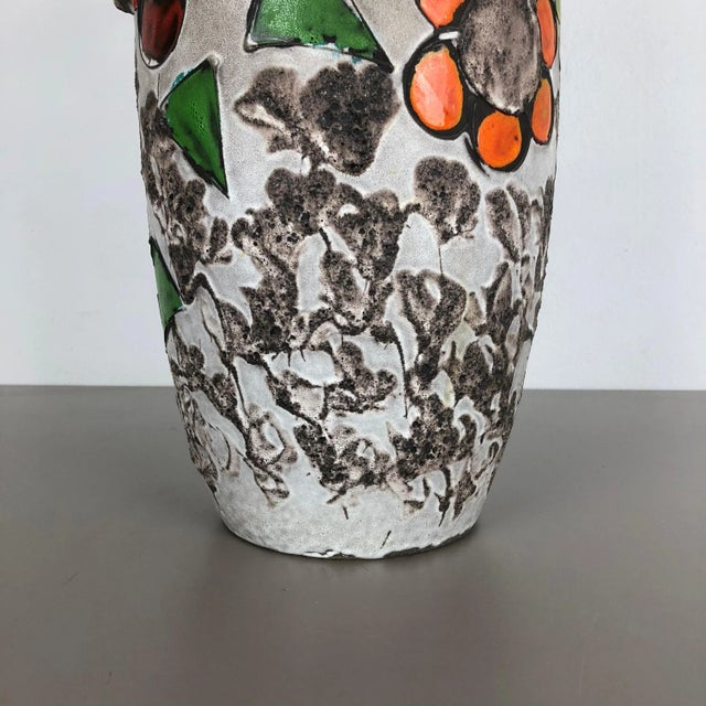 Large Fat Lava Multi-Color 420-54 Pottery Vase from Scheurich, 1970s For Sale - Image 4 of 18