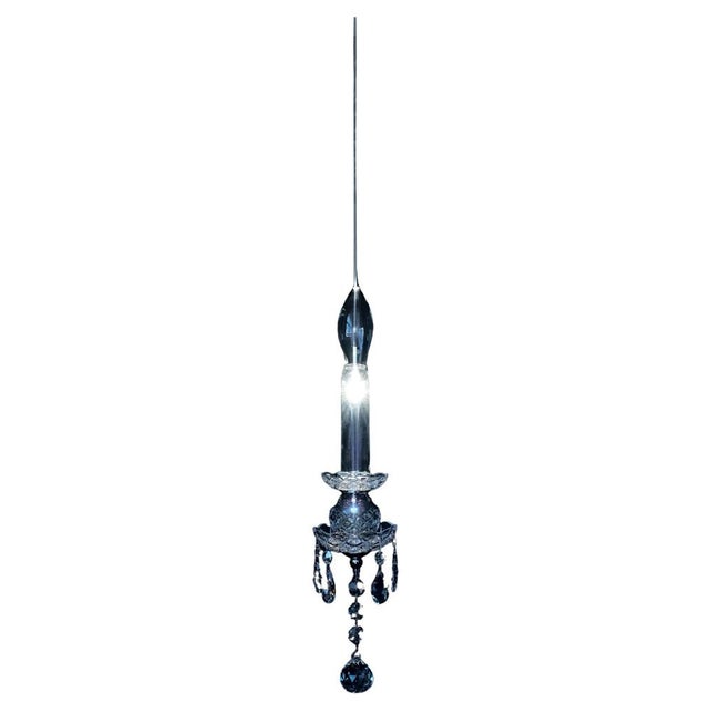 Spectrum Modular Pendant Light in Polished Chrome and Cut Glass by Aggiolight For Sale - Image 6 of 6