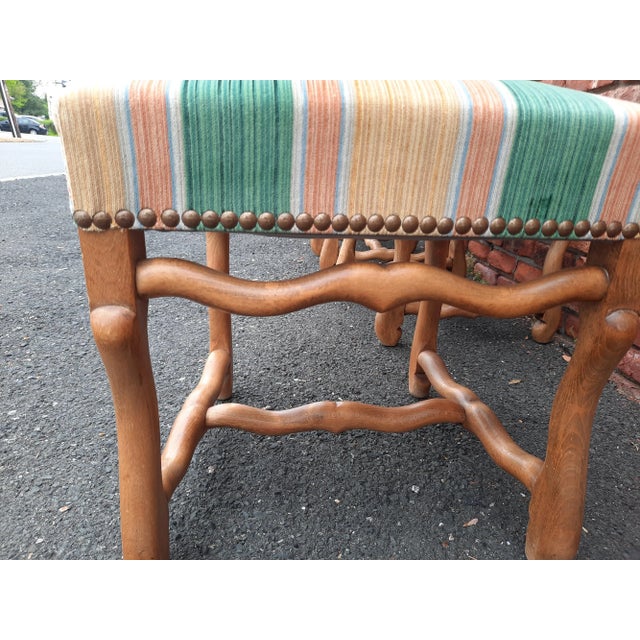 Wood Late 20th Century Vintage French Side Chairs - Set of 6 For Sale - Image 7 of 11