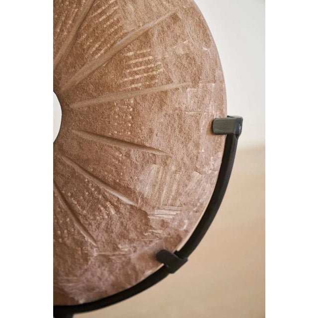 Gold Small the Wheel of Time Sculpture by Jean-Baptiste Van Den Heede For Sale - Image 8 of 9