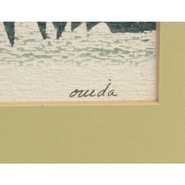 Vintage Ouida Romanoff George Framed Watercolor For Sale - Image 9 of 10