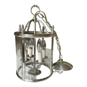 1970s Lightolier Silver Plated Lantern