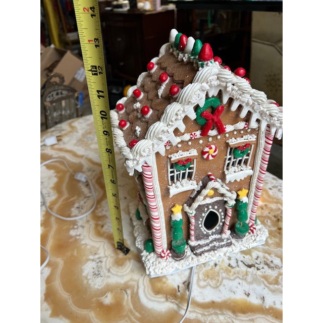 American Vintage Light-Up Christmas House Decoration For Sale - Image 3 of 11