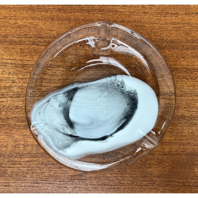 Gray Postmodern Art Glass Ashtrays by Hans Jürgen Richartz for Richartz Art Collection, 1980s, Set of 2 For Sale - Image 8 of 16