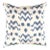 Contemporary Turkish Blue Silk Ikat Pillow For Sale