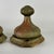 Pair of 19th C. Architectural Salvaged Large Onion Shaped Wood Finials, Painted Green For Sale - Image 10 of 15