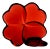 Baccarat Red Crystal Four-Leaf Clover Figurine, 2.75" For Sale