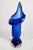 Glass Mid-Century Modern Blue Murano Glass Vase Shaped as Calla Lily, Italy, 1960s For Sale - Image 7 of 9