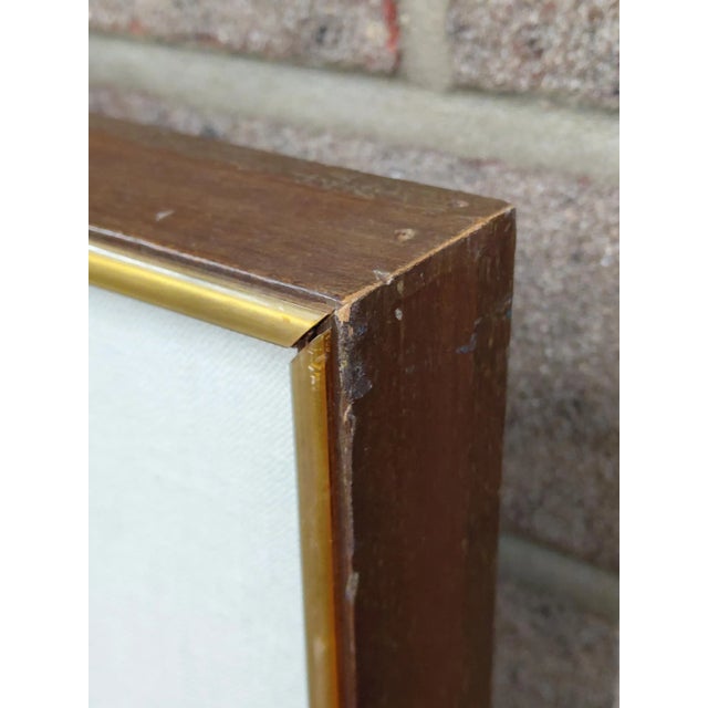 Wood Signed J. Akston "Rendezvous With the Moon, 1974" Enamel and Acrylic For Sale - Image 7 of 10