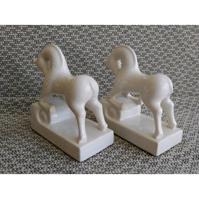 Art Deco Horse Bookends Porcelain Made in Japan a Pair Chairish